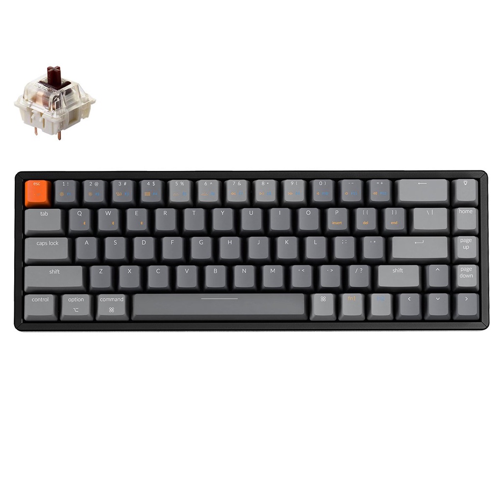 -  - -Bàn phím cơ Keychron K6 Nhôm Led RGB HOTSWAP - Chính Hãng - Bảo hành 12 tháng
