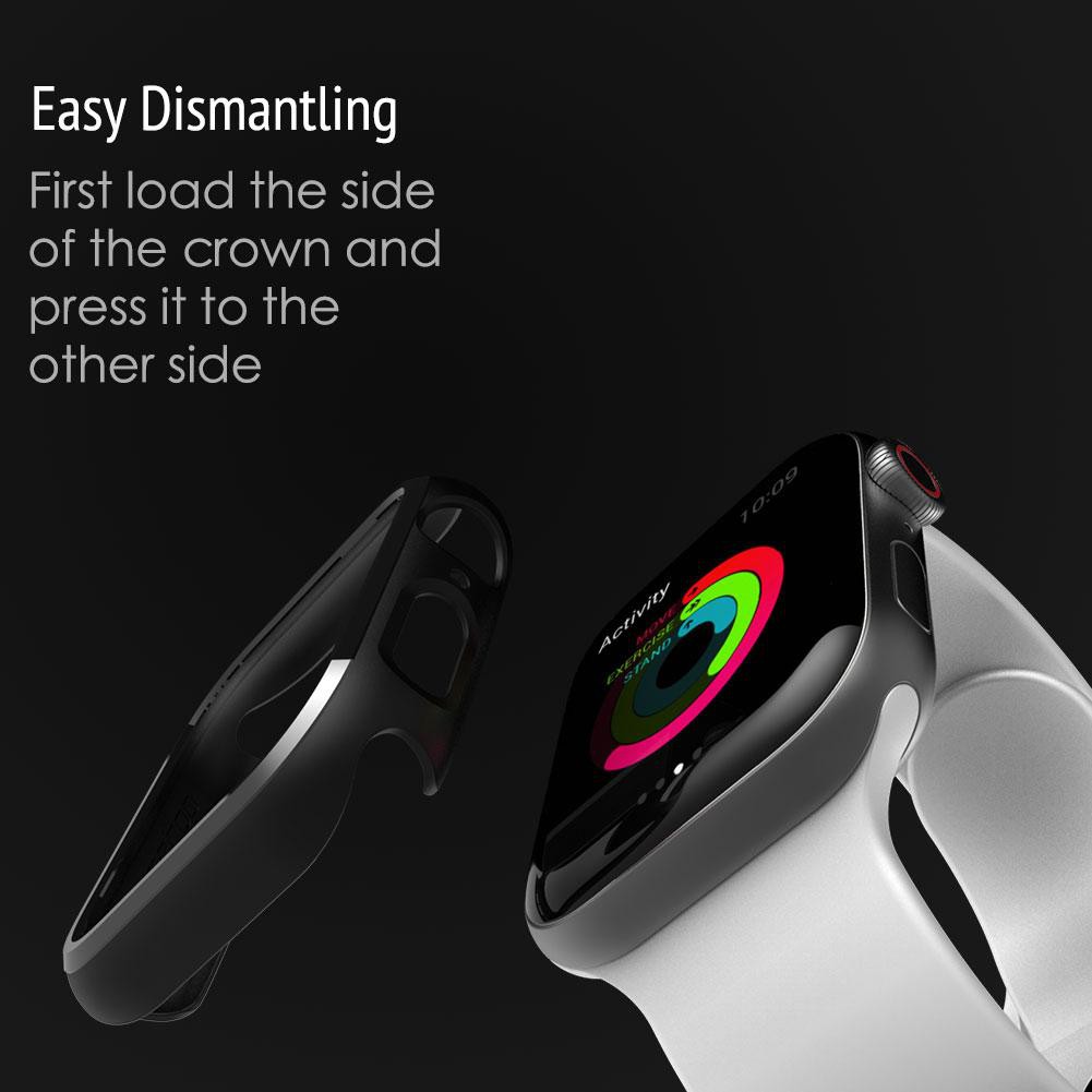 Ốp PC siêu mỏng chống va đập cho đồng hồ Apple Watch Series 4 40mm 44mm