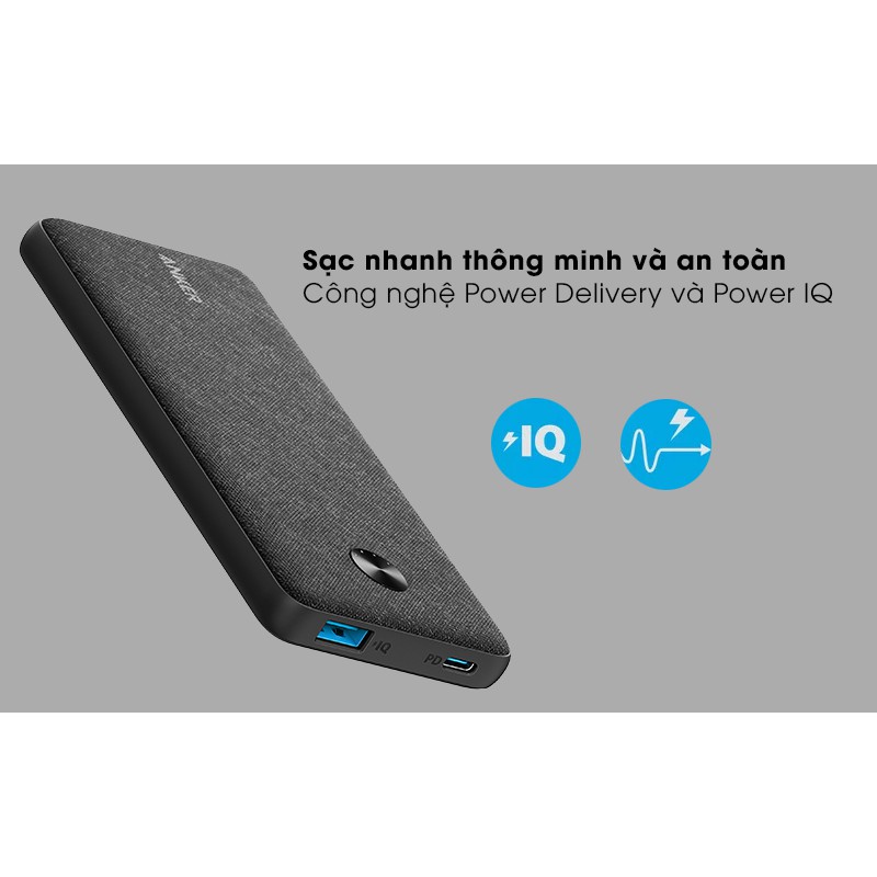  Pin sạc dự phòng Anker Power Slim 10000 Mah PD A1231 - Nobox