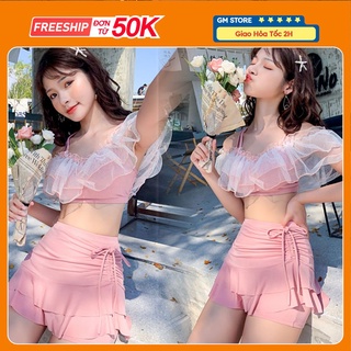 Bộ Đồ Bơi Bikini Hai Mảnh Ôm Dáng phong Cách Hàn Quốc Dễ Thương