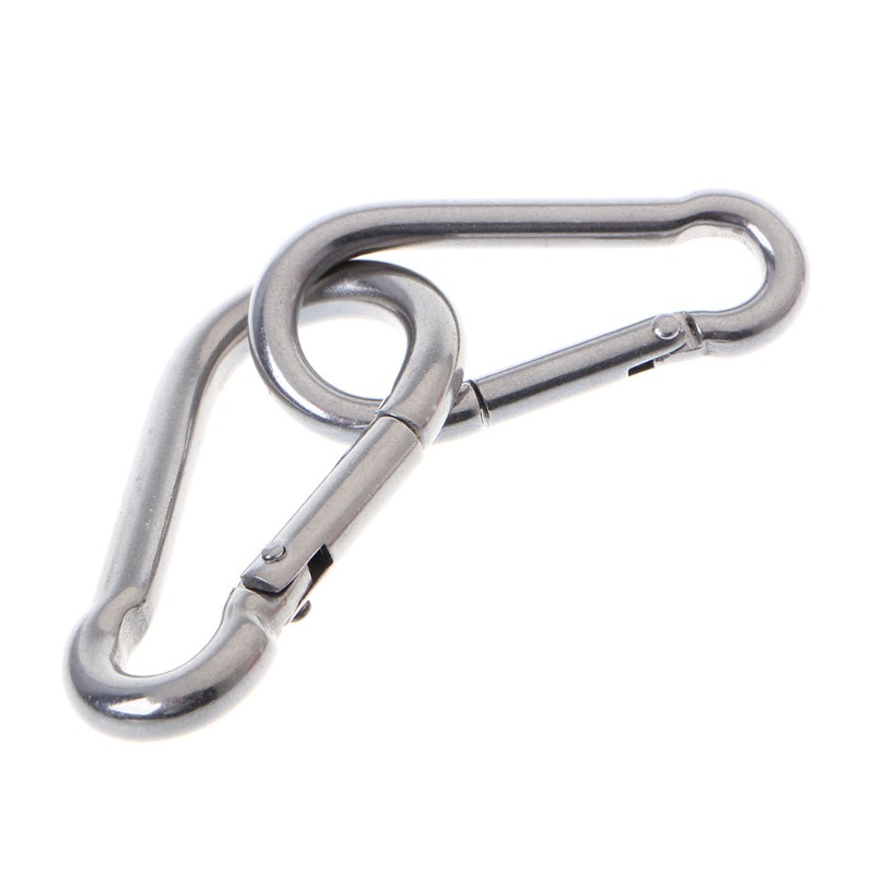 Móc khóa cài carabiner bằng thép không gỉ 304 tiện lợi | BigBuy360 - bigbuy360.vn