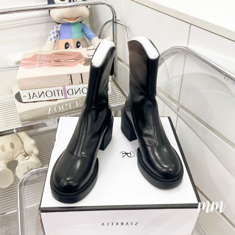 M Boot Stakela Cổ Cao Da Xịn Mềm Êm Fullbox Cap Cấp