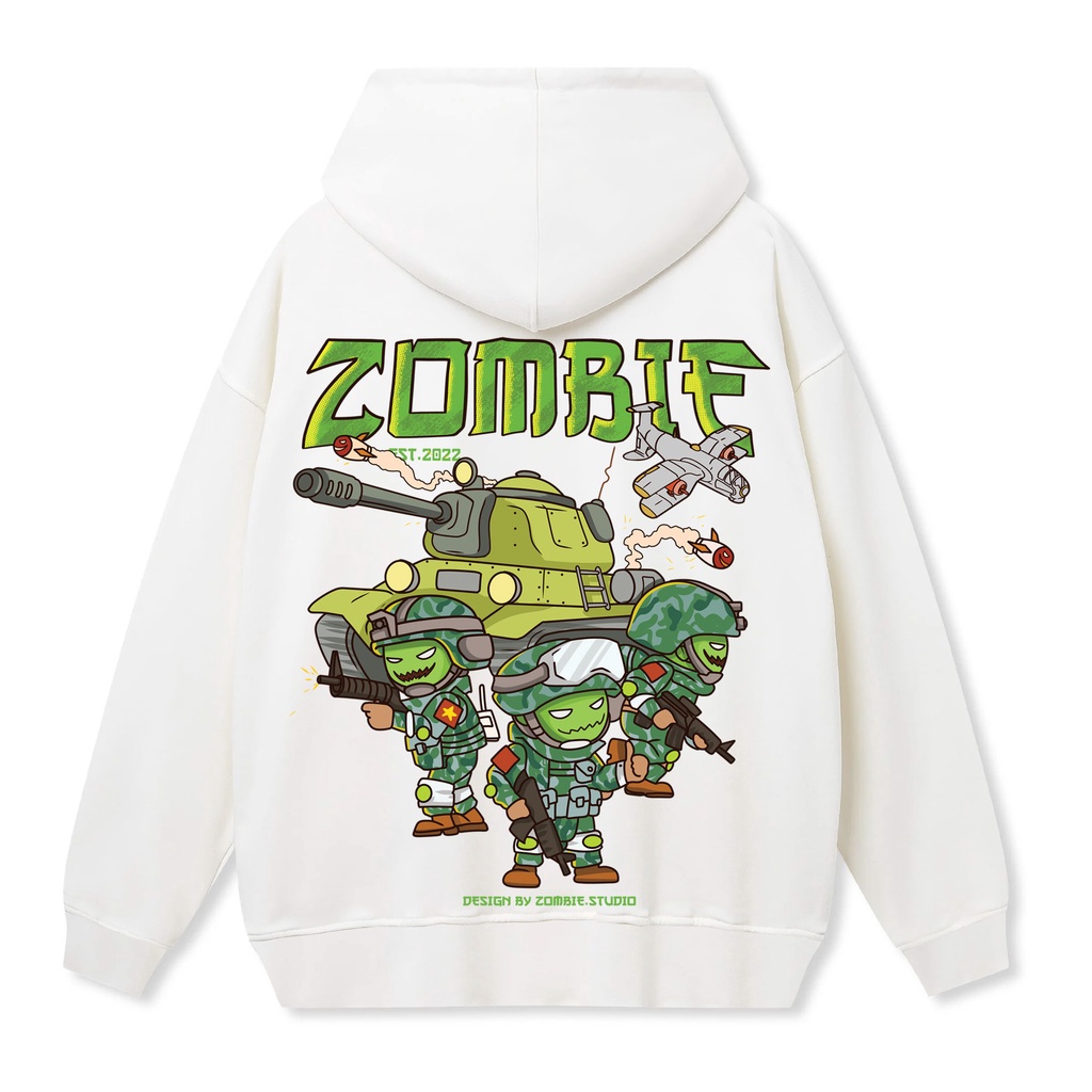 Áo Hoodie Nam Nữ Local Brand Zombie HD War