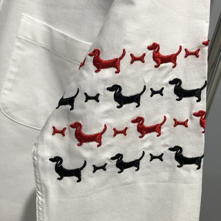 (3 MÀU) SƠ MI THOM BROWNE TRẮNG HOẠ TIẾT