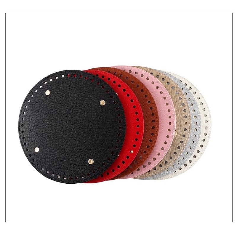 Đế túi da PU tròn 19cm