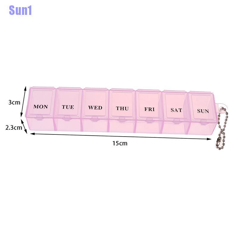 (Hàng Mới Về) Hộp Đựng Thuốc 7 Ngày Cầm Tay