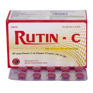 Rutin C - bổ sung vitamin ( Hộp 100 viên), ND