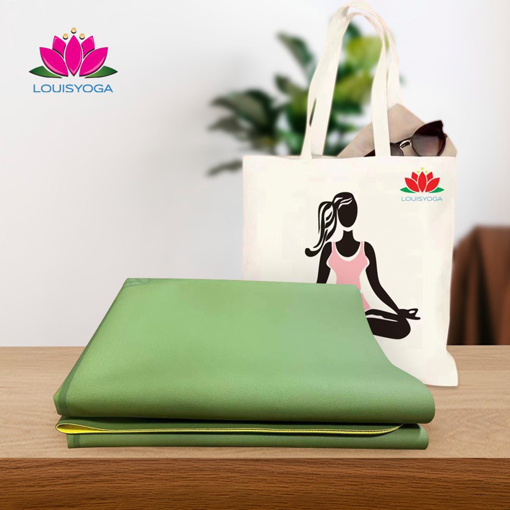 Khăn trải thảm yoga cao cấp chất liệu cao su Thảm tập yoga Louis Yoga, thảm cao su chống trơn trượt, trải thảm TPE