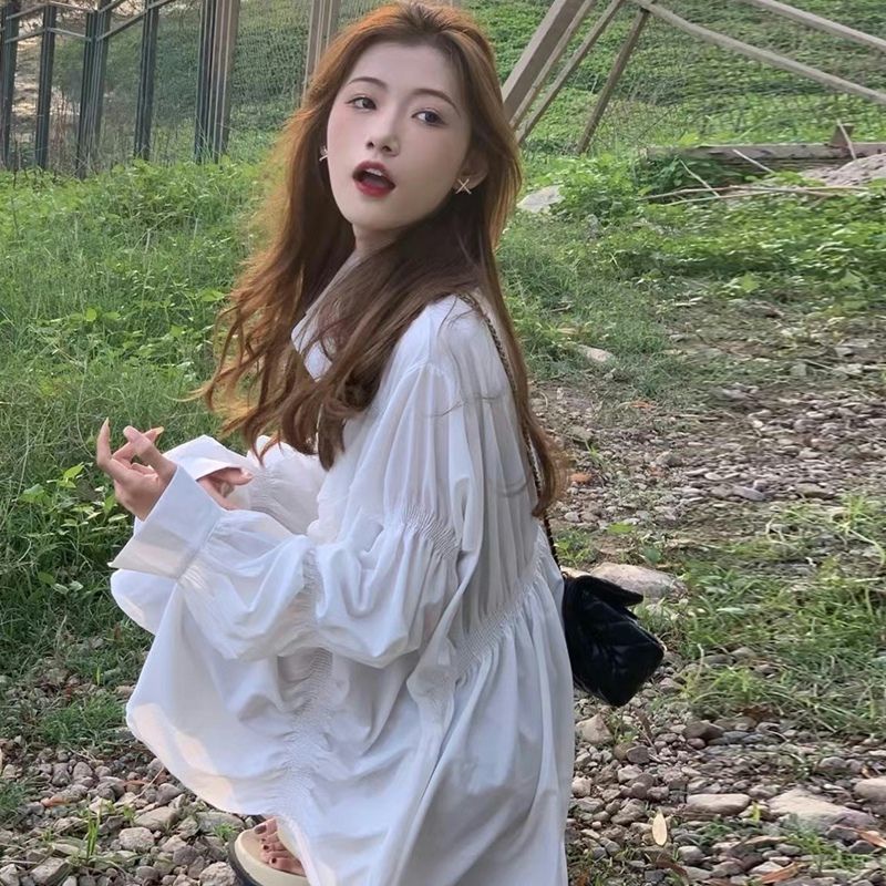 Áo Sơ Mi Dài Tay Thiết Kế Thanh Lịch Cho Nữ