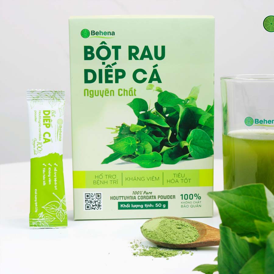 Bột rau diếp cá Behena hộp 50g Sấy lạnh