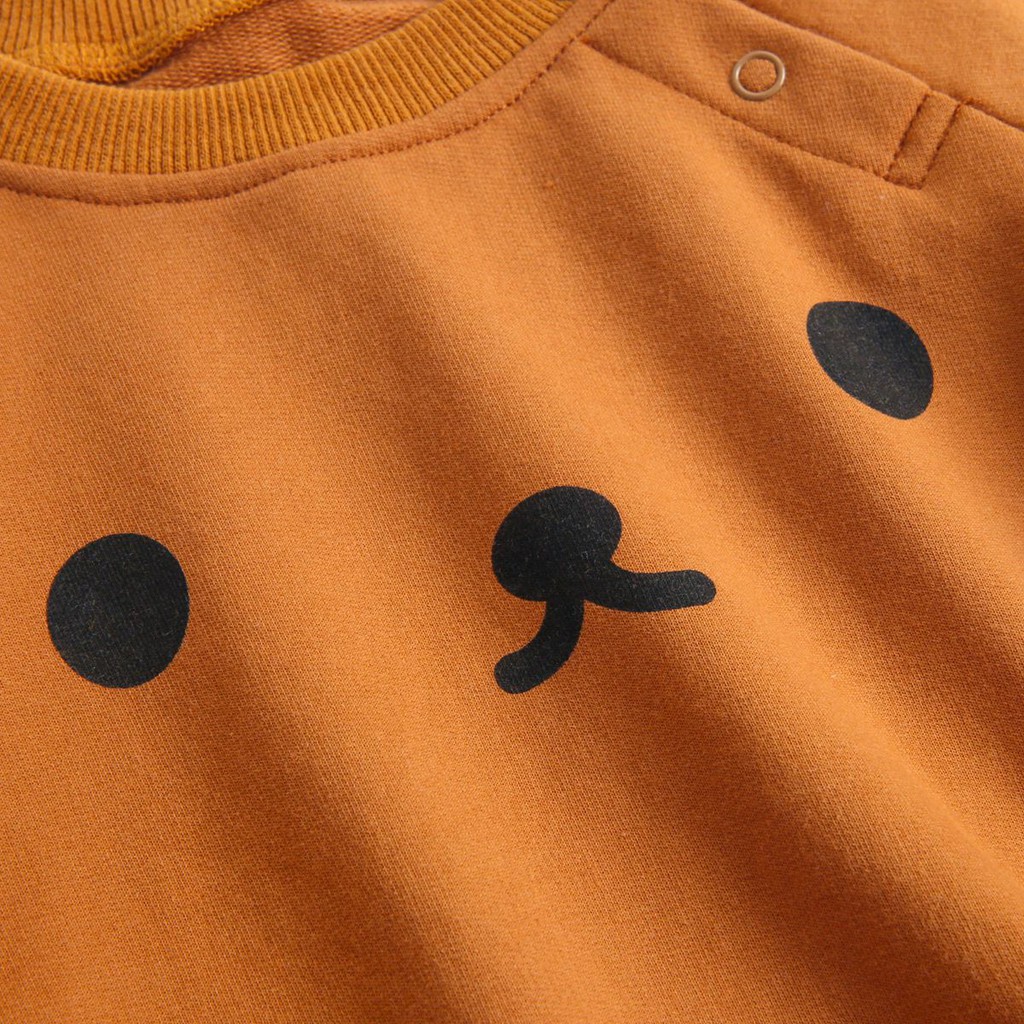 Bộ áo liền thân Sanlutoz cotton + mũ trùm đầu dễ thương dành cho bé