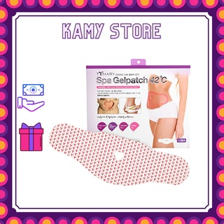 Miếng Dán Đánh Tan Mỡ Bụng Đùi Thon Gọn Cơ Thể TTMARY Spa Gel Patch 42°C Hàn Hộp 5 Miếng