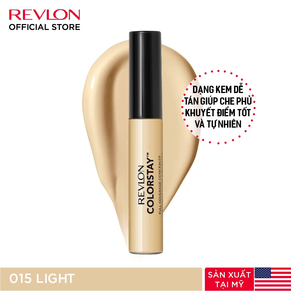 [Combo 550] Kem nền kiềm dầu lâu trôi Revlon Colorstay 24h SPF 15 30ml và Kem che khuyết điểm lâu phai Colorstay 6.2ml