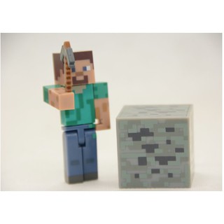 Minecraft mô hình steve đào than