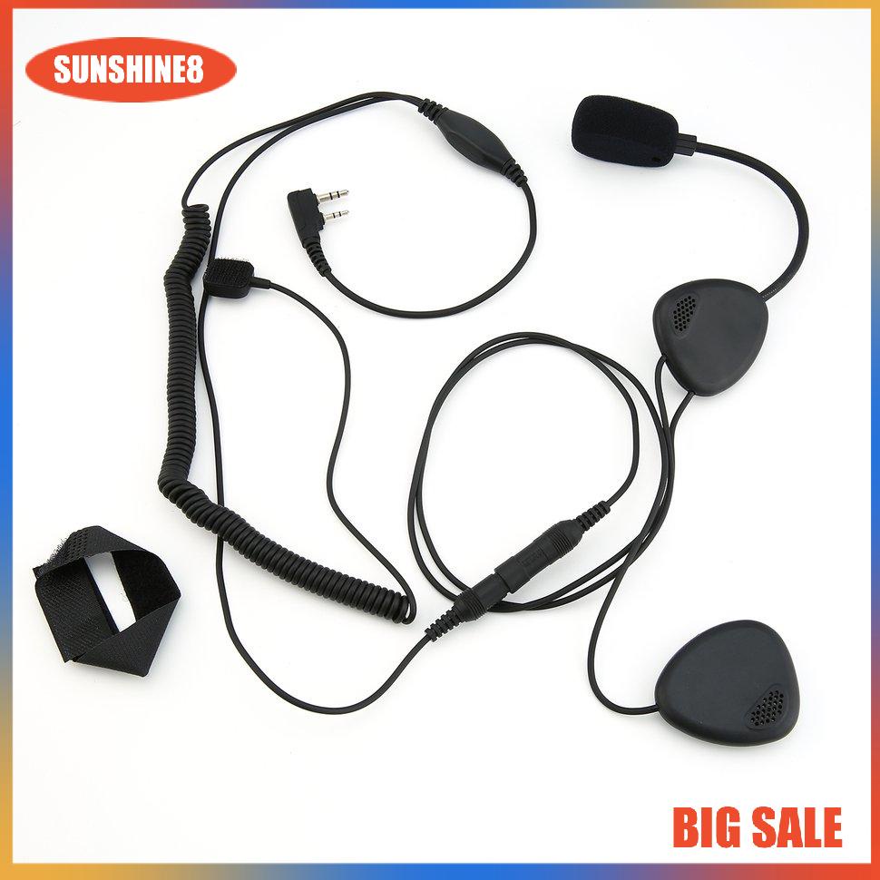 【SUN】Upgrade Finger PTT Motorcycle Helmet Headset MIC for KENWOOD TYT BAOFENG