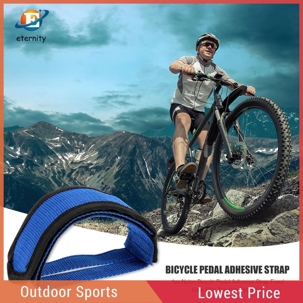 ❤Eternity❤Professional Nylon Bicycle Pedal Adhesive Strap Fixed Gear Bike Toe Clip Strap Belt❤