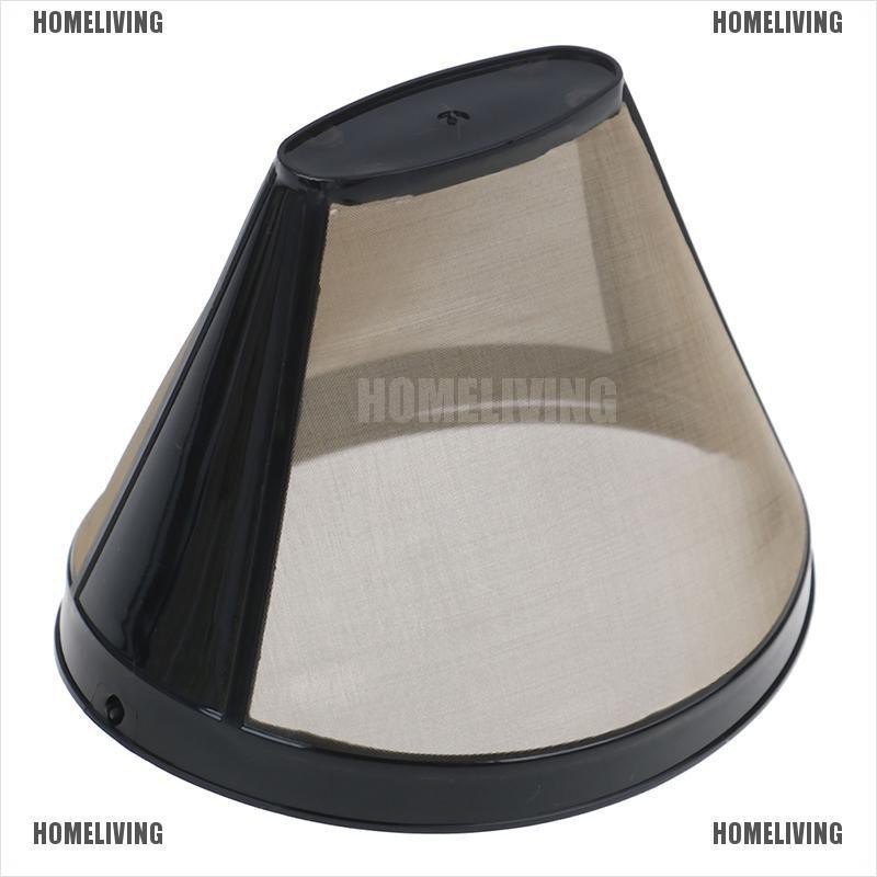 Dụng Cụ Lọc Cà Phê Tay Cầm Hình Nón Màu Vàng Kim Có Thể Giặt Và Tái Sử Dụng