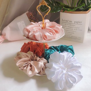 Dây Buộc Tóc Scrunchies - Cột Tóc Scrunchies Vải Phi Bóng May Thủ Công 12345