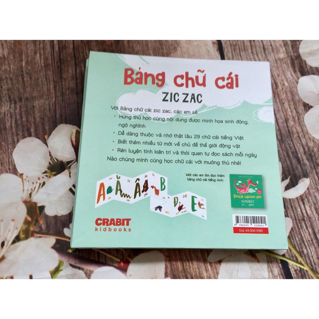 SÁCH - Bảng Chữ Cái Zic Zac (giúp bé tương tác với chữ cái tốt hơn)