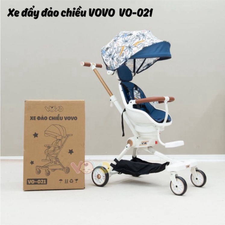 [GIAO NHANH 2H] Xe đẩy đảo chiều 4 tư thế gấp gọn Vovo VO -021 hàng chính hãng