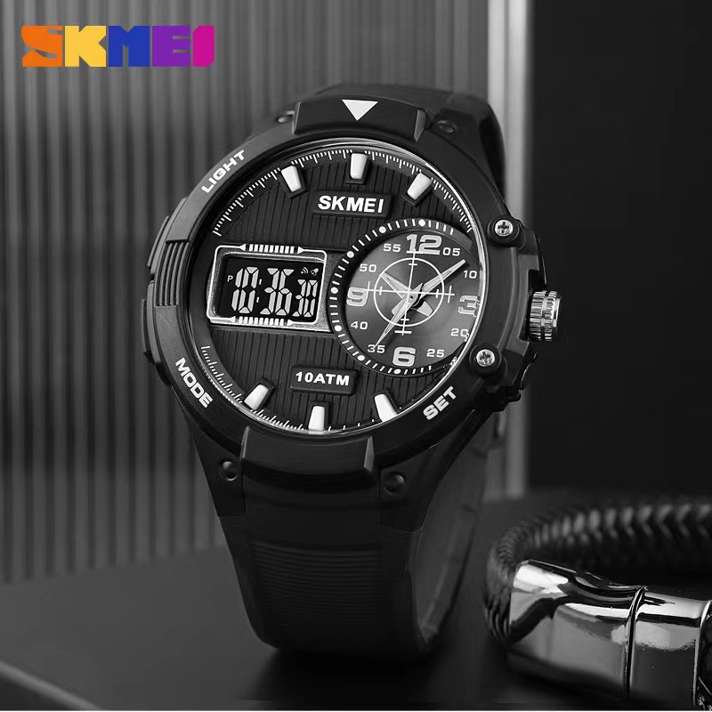 Đồng Hồ Điện Tử Skmei 1761 Chống Thấm Nước 100m Có 3 Đèn Led