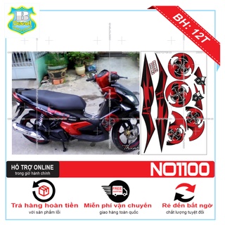Ten rời xe nouvo 4 lx lốc xoáy đỏ đen