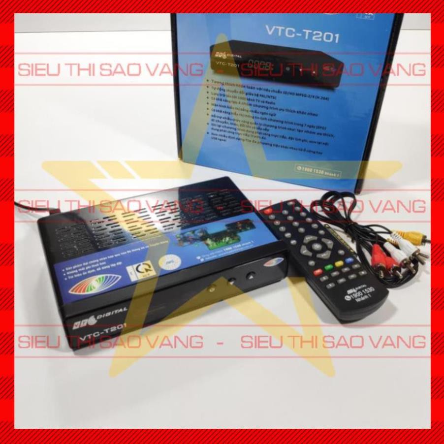 Đầu thu DVB T2 truyền hình mặt đất VTC T201 kỹ thuật số - BH 12 tháng