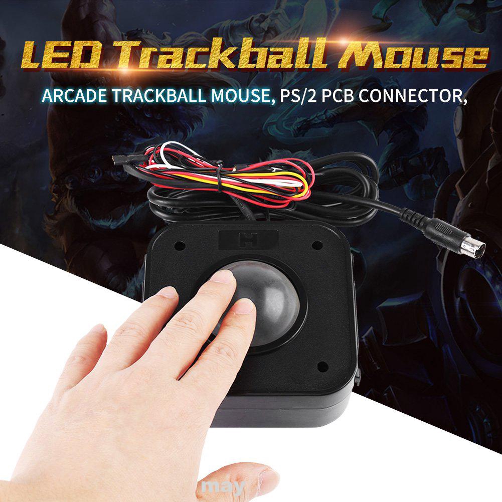 Accessories Game Illuminated Professional Stable Trackball Round Wired Mouse