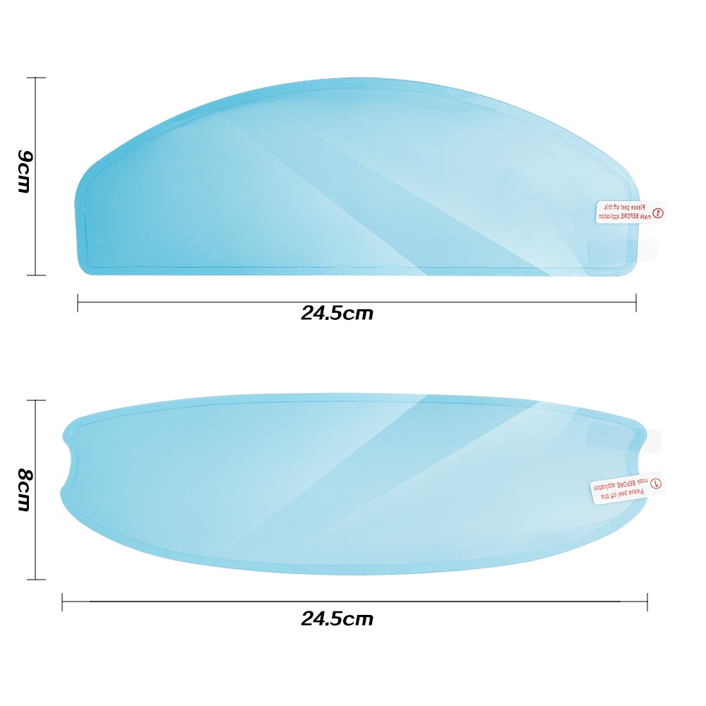 Tấm Phim Trong Suốt Dán Mũ Bảo Hiểm Chống Sương Mù / Mưa Tùy Chọn Thông Dụng Cho Xe Máy