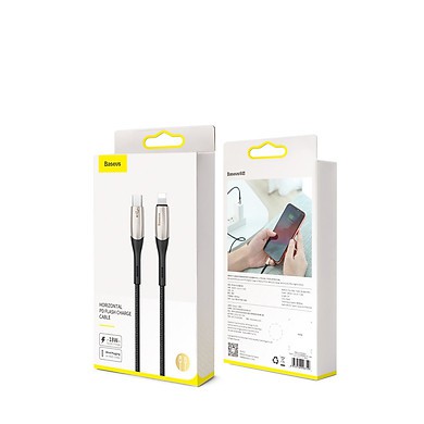 Cáp Sạc Nhanh PD Type-C To Lightning Baseus Horizontal Data PD (18W, Power Delivery Fast Charge, C to iPhone Cable)