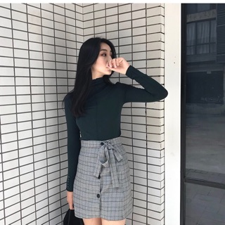 ÁO THUN NỮ CỔ CAO CHẤT MỊN (CÓ SẴN)
