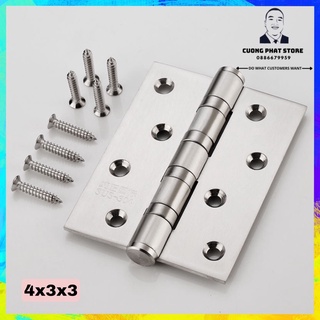 Bản lề lá 10cm loại dày dành cho cửa gỗ, nhôm inox có kèm ốc vít - giá 1 chiếc