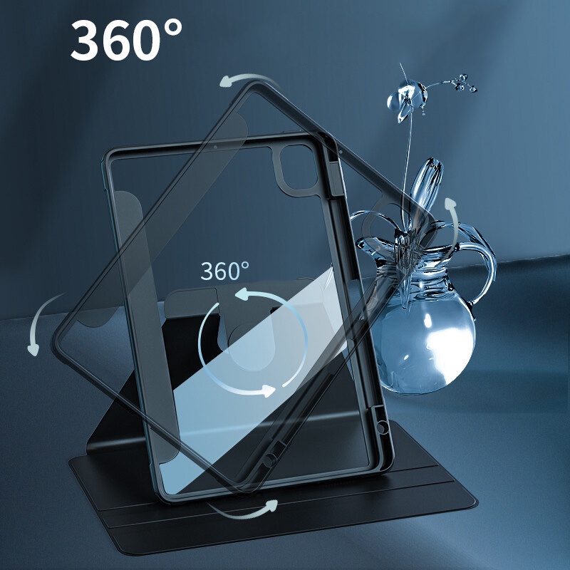 360° Bao Da Máy Tính Bảng PC Acrylic Trong Suốt Chống Sốc Cho Xiaomi Pad 5 5 Pro 11 "2022 Redmi Pad 10.61" Xiaomi MiPad 5 Pro