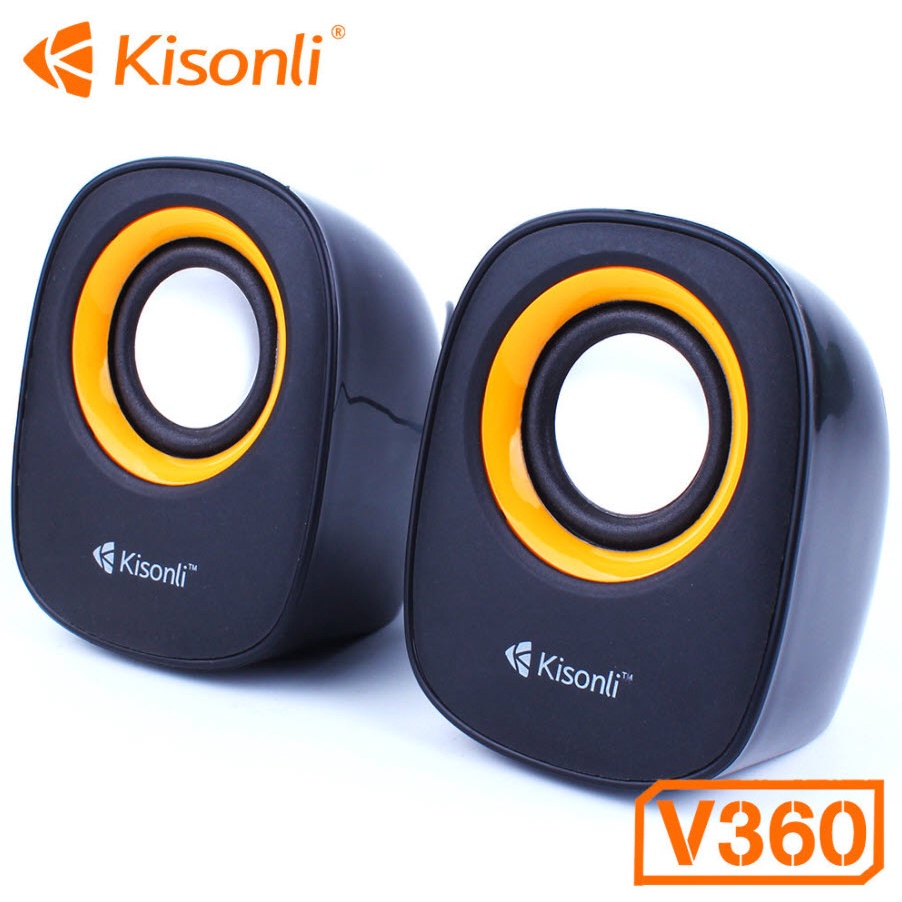 Loa máy tính, vi tính, laptop Kisonli V360 chính hãng bảo hành 1 năm nghe nhạc cực hay