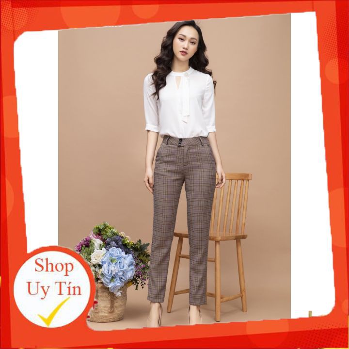 QUẦN ÂU KẺ NỮ {SALE 50%} FREESHIP TOÀN QUỐC. Đi làm văn phòng trẻ trung, lịch sự. Họa tiết kẻ tôn dáng.