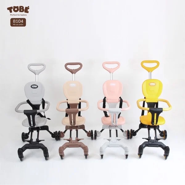 Xe đẩy gấp gọn Tobe,  ghế ngồi xoay 360 độ, tháo lắp đơn giản, gọn gàng, cho bé từ 6 - 36 tháng tuổi