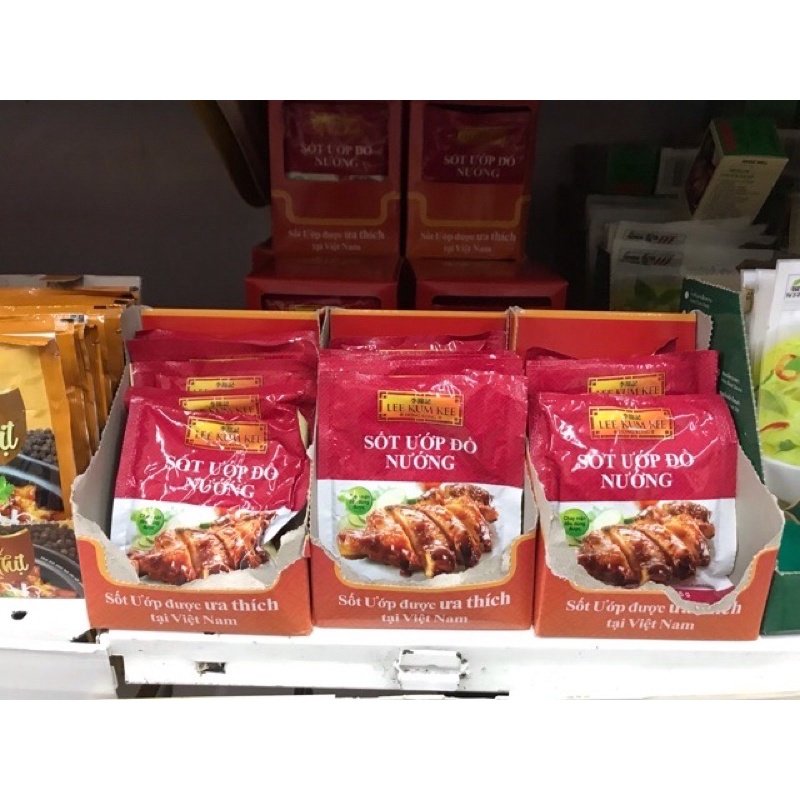 Sốt ướp đồ nướng Lee Kum Kee hộp 12 gói 45g