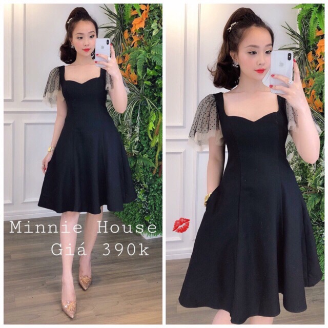 Đầm xoè bigsize phối voan 60-80kg