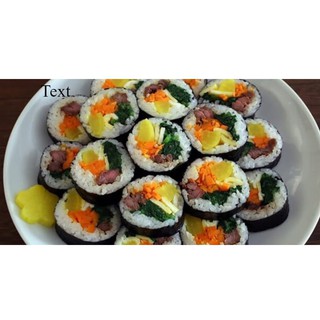 Rong biển cuộn cơm Hàn Quốc