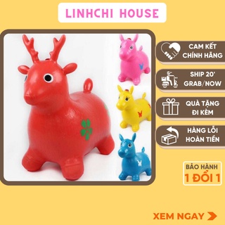 Thú nhún cao su có nhạc cho bé 💖𝑭𝑹𝑬𝑬𝑺𝑯𝑰𝑷💖 thú nhún cao su có nhạc tặng kèm bơm tay- Linhchi House