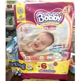 Tã Dán Sơ Sinh Bobby Size Xs(42)-Xs(70)
