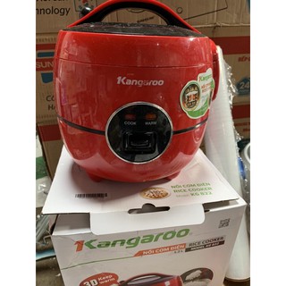 Nồi cơm điện Kangaroo 1.2 lít KG822 đỏ- hàng trưng bày .lòng nồi 2 lớp, dày 2 mm, phủ hợp kim nhôm