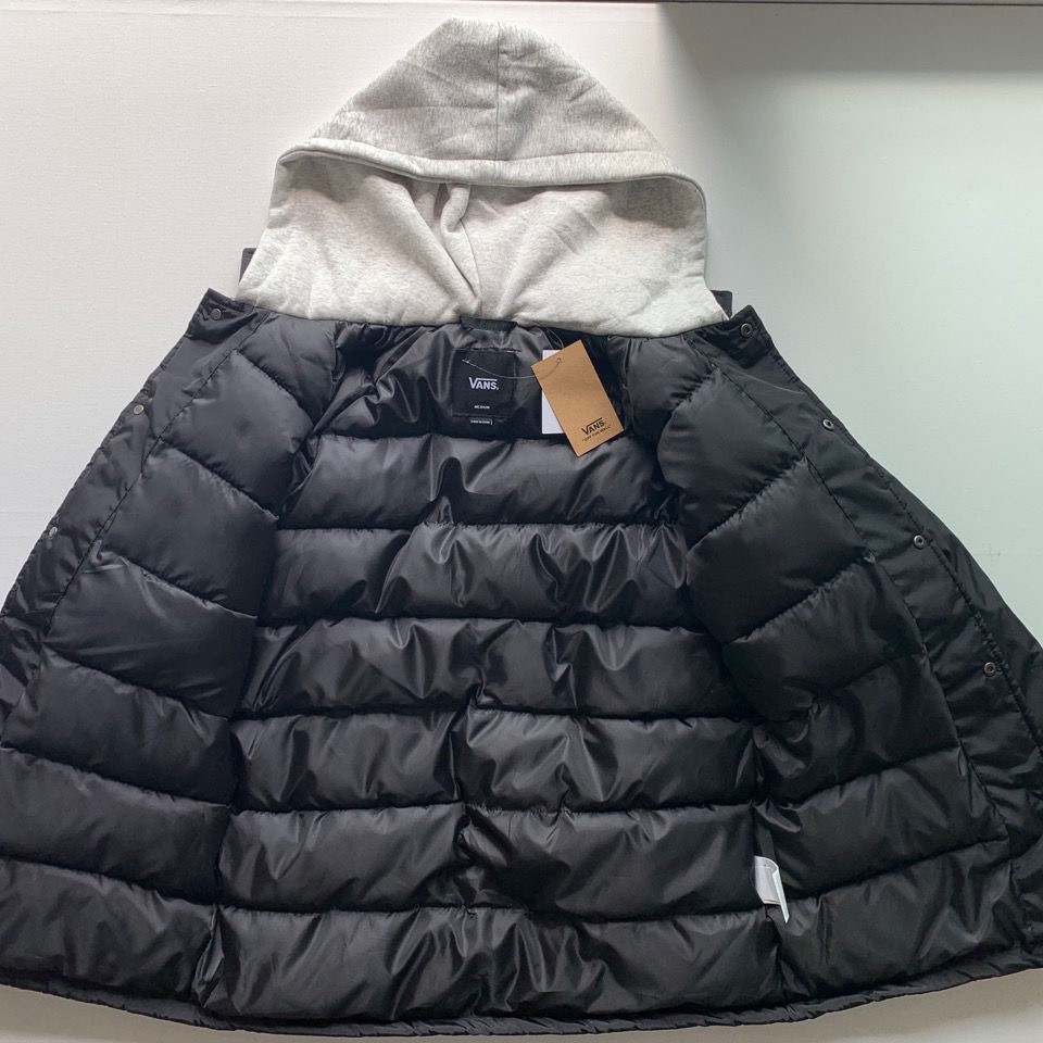 Áo khoác VANS Down Jacket unisex nam nữ oversize mùa đông ba lớp lót Bông