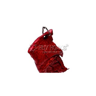 Móc khóa da cá sấu màu đỏ PH8213