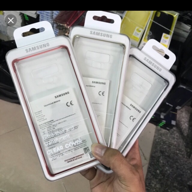 Ốp lưng clear cover cho samsung Note 9