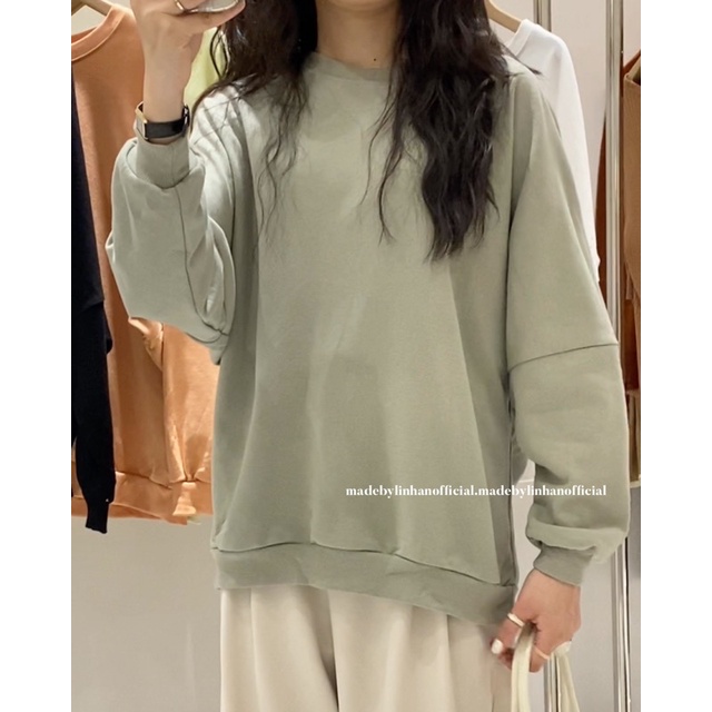 Áo sweater cổ tròn trơn (byMarco) | BigBuy360 - bigbuy360.vn