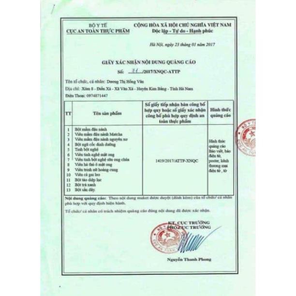 Viên mầm tăng size V1, nở ngực, đẹp da, đẹp dáng - Túi 100gr