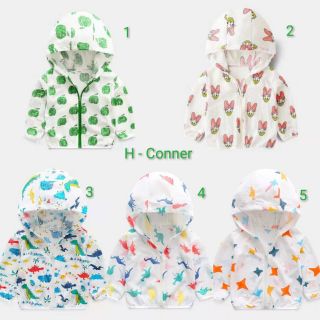 Áo chống nắng ngăn uv cho bé trai bé gái 1-6 tuổi