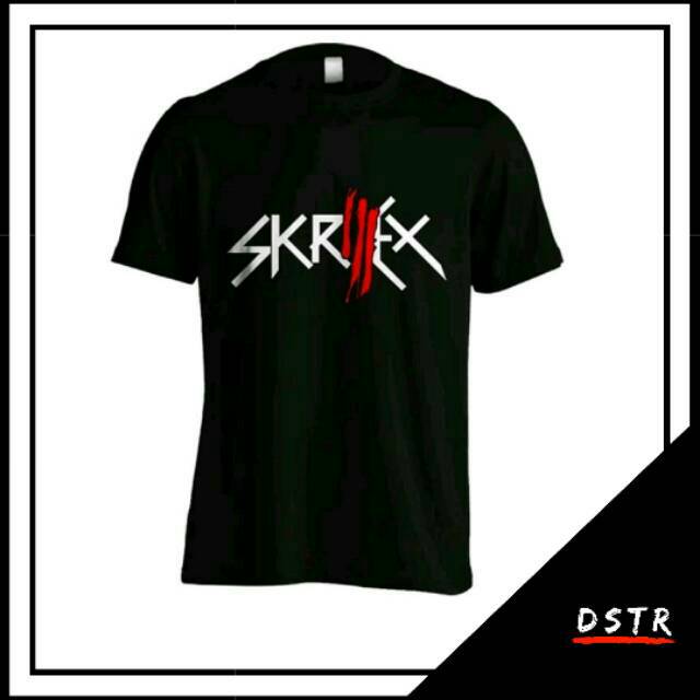 Áo Thun Đen In Hình Dj Distro Skrillex 02 Size Xs-6Xl