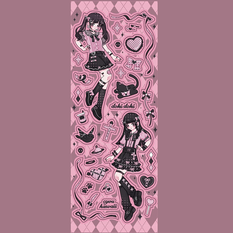 Miếng Dán Hình Cô Gái Song Tử